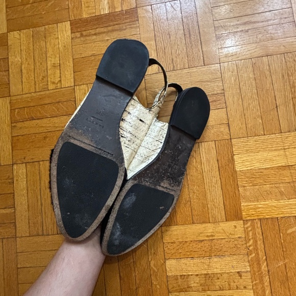 Theory slides leather sling back pony hair - Picture 2 of 6